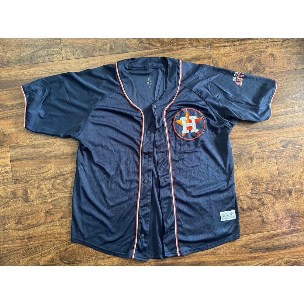 Houston Astros Jersey Button Up Shirt XL